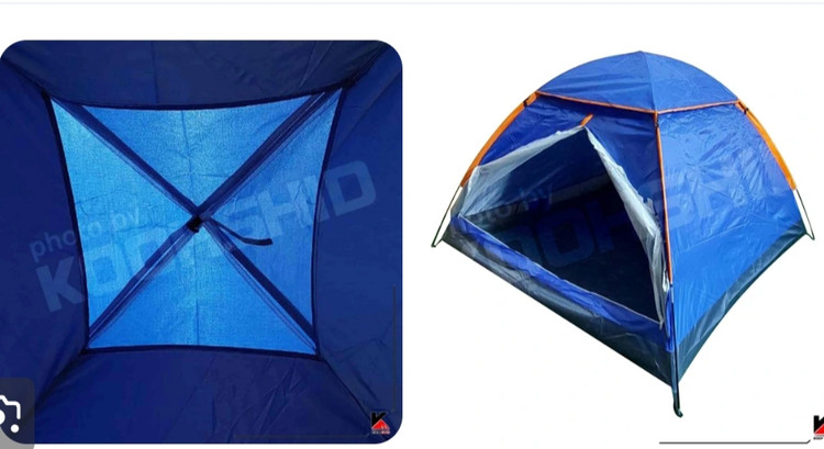 چادر مسافرتی 4نفره عصایی مدل tent_4 ضدآب